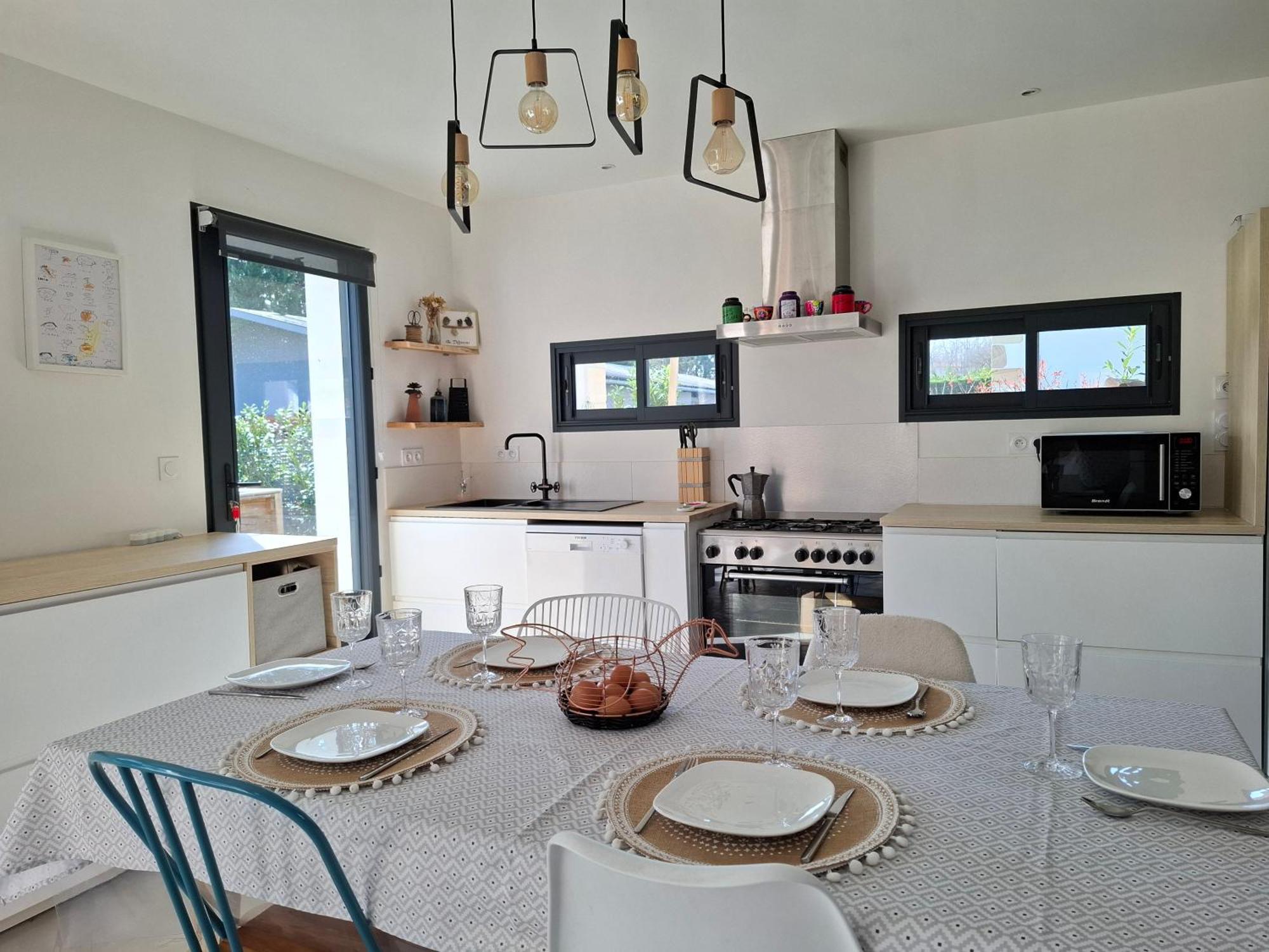 Charmante Villa Familiale Au Calme A 15Min Des Plages อัสแก็ง ภายนอก รูปภาพ